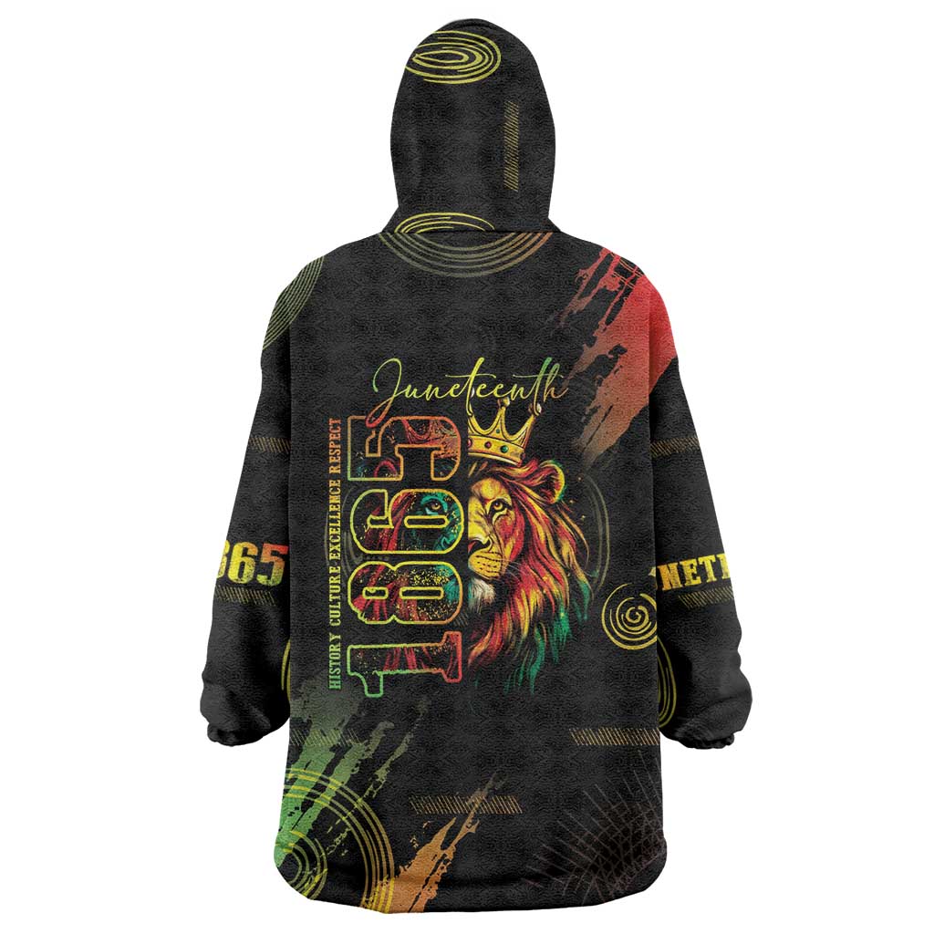 Juneteenth Is My Independence Day Wearable Blanket Hoodie
