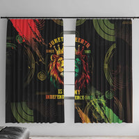 Juneteenth Is My Independence Day Window Curtain