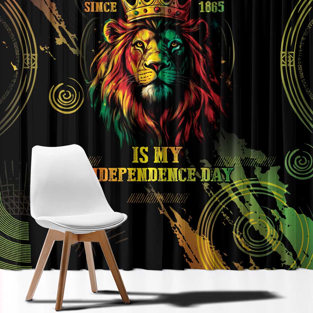 Juneteenth Is My Independence Day Window Curtain