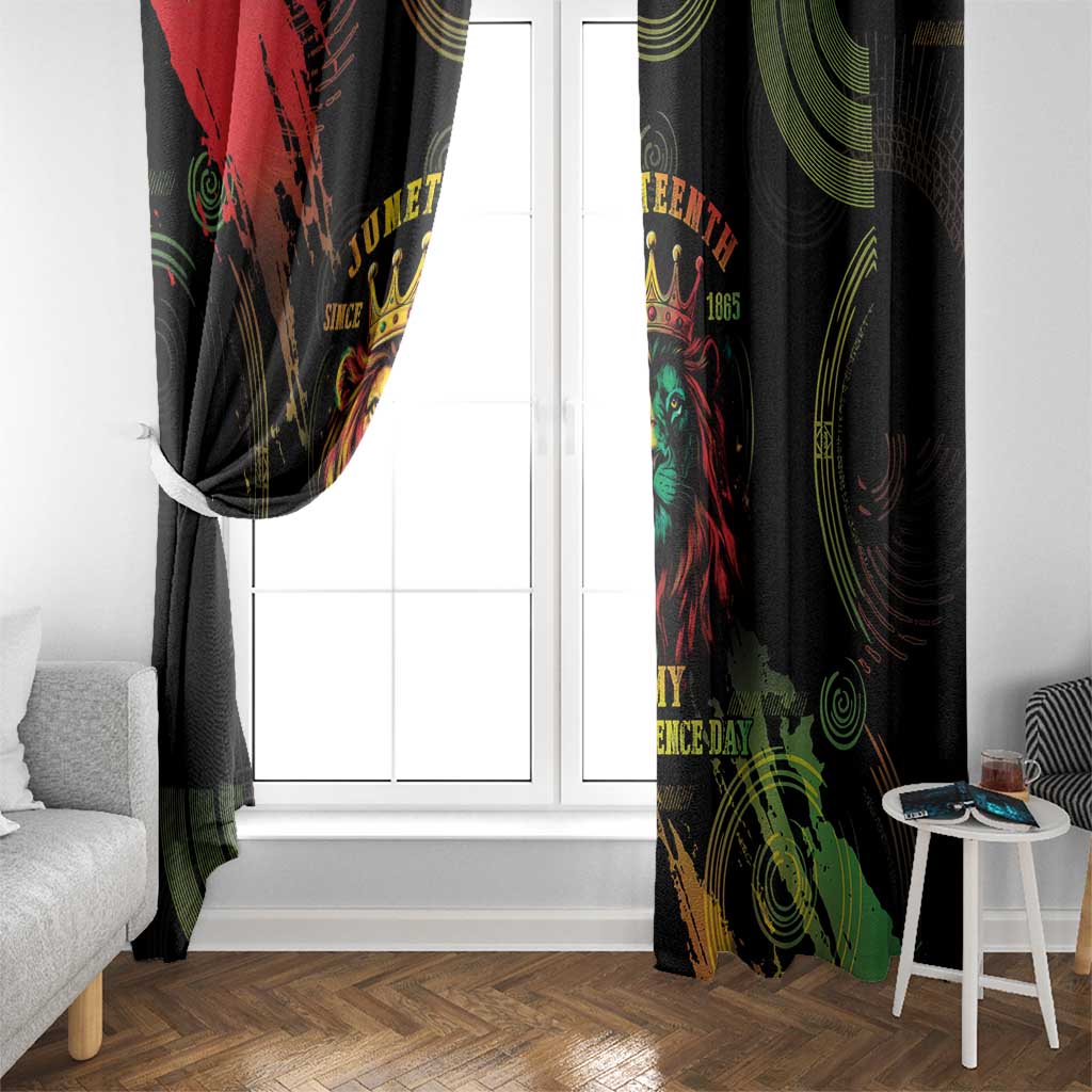 Juneteenth Is My Independence Day Window Curtain