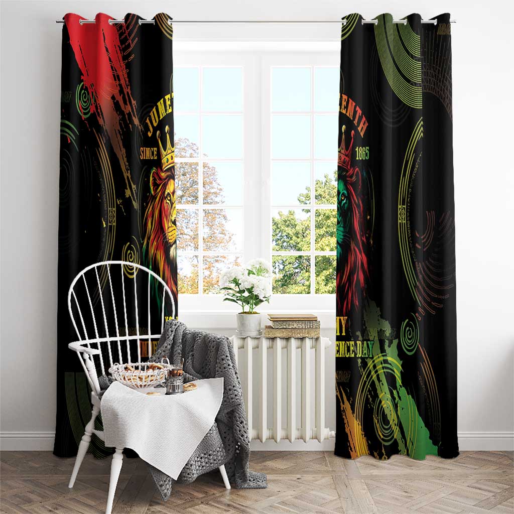 Juneteenth Is My Independence Day Window Curtain