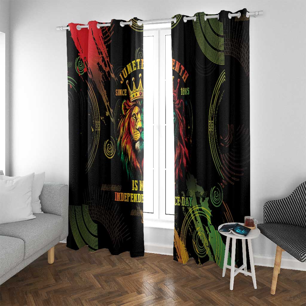Juneteenth Is My Independence Day Window Curtain