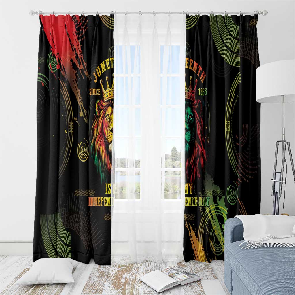 Juneteenth Is My Independence Day Window Curtain