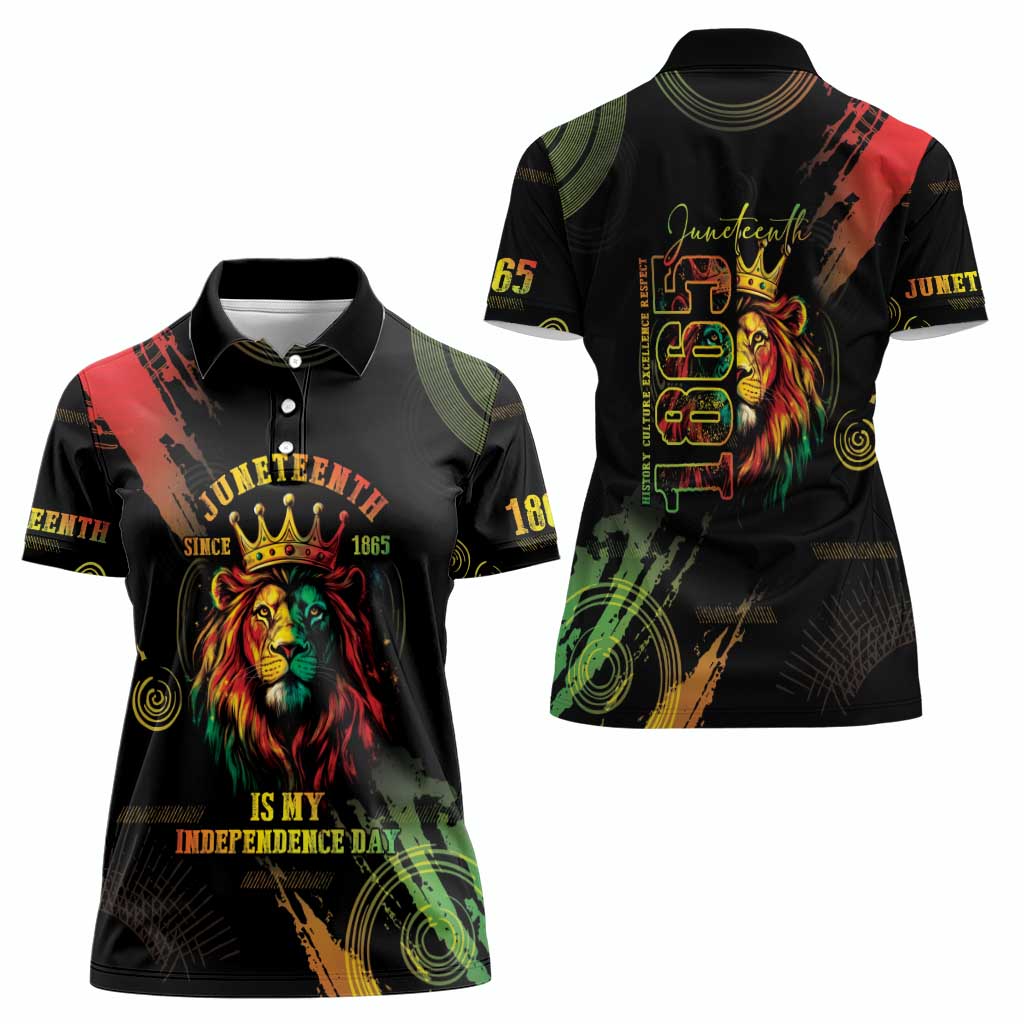 Juneteenth Is My Independence Day Women Polo Shirt