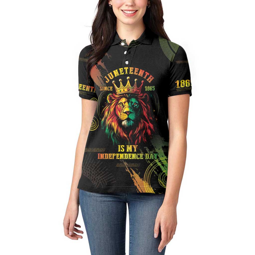 Juneteenth Is My Independence Day Women Polo Shirt