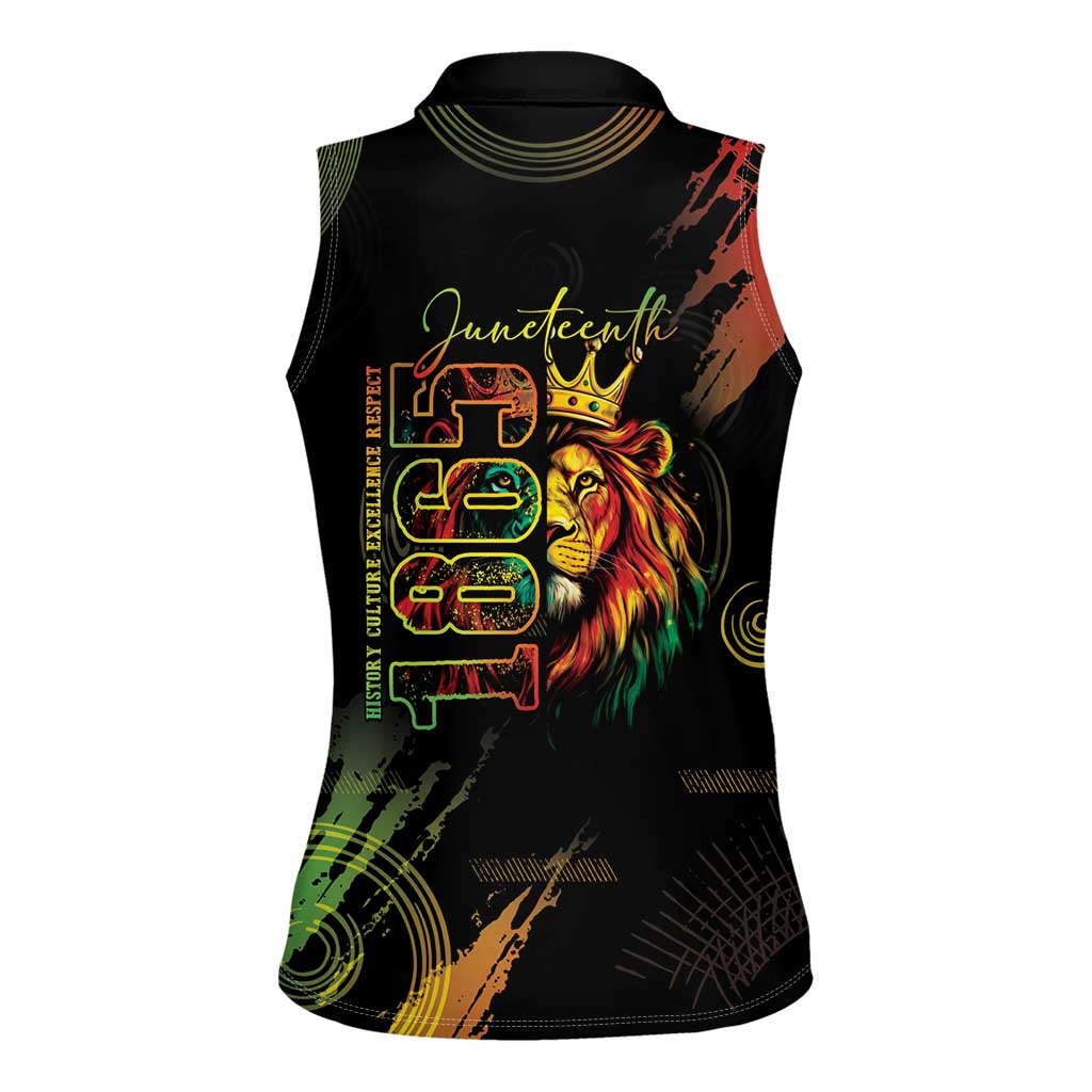 Juneteenth Is My Independence Day Women Sleeveless Polo Shirt