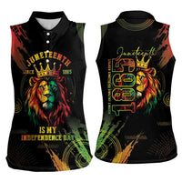 Juneteenth Is My Independence Day Women Sleeveless Polo Shirt