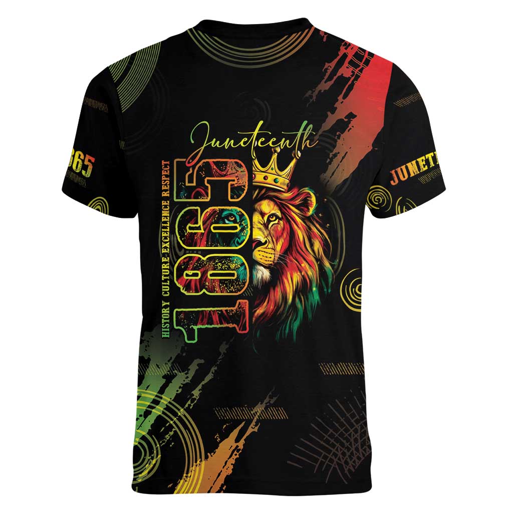 Juneteenth Is My Independence Day Women V-Neck T-Shirt