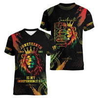 Juneteenth Is My Independence Day Women V-Neck T-Shirt