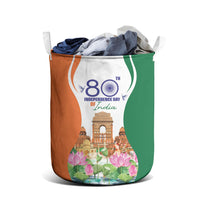Jai Hind India Laundry Basket Happy 80th Independence Day