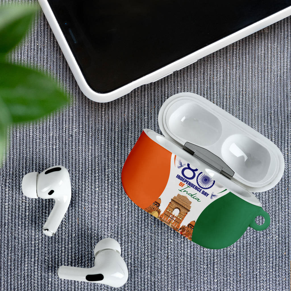 Jai Hind India AirPods Case Happy 80th Independence Day