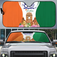 Jai Hind India Auto Sun Shade Happy 80th Independence Day