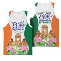 Jai Hind India Basketball Jersey Happy 80th Independence Day