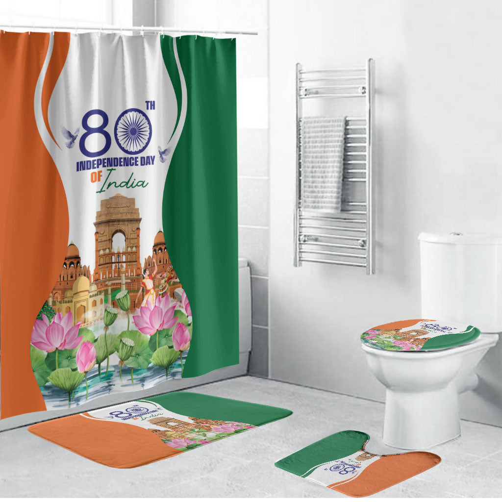 Jai Hind India Bathroom Set Happy 80th Independence Day
