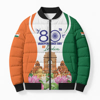 Jai Hind India Bomber Puffer Jacket Happy 80th Independence Day