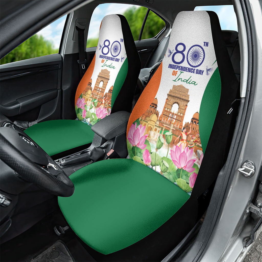 Jai Hind India Car Seat Cover Happy 80th Independence Day