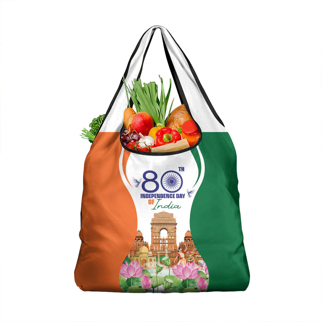 Jai Hind India Grocery Bag Happy 80th Independence Day