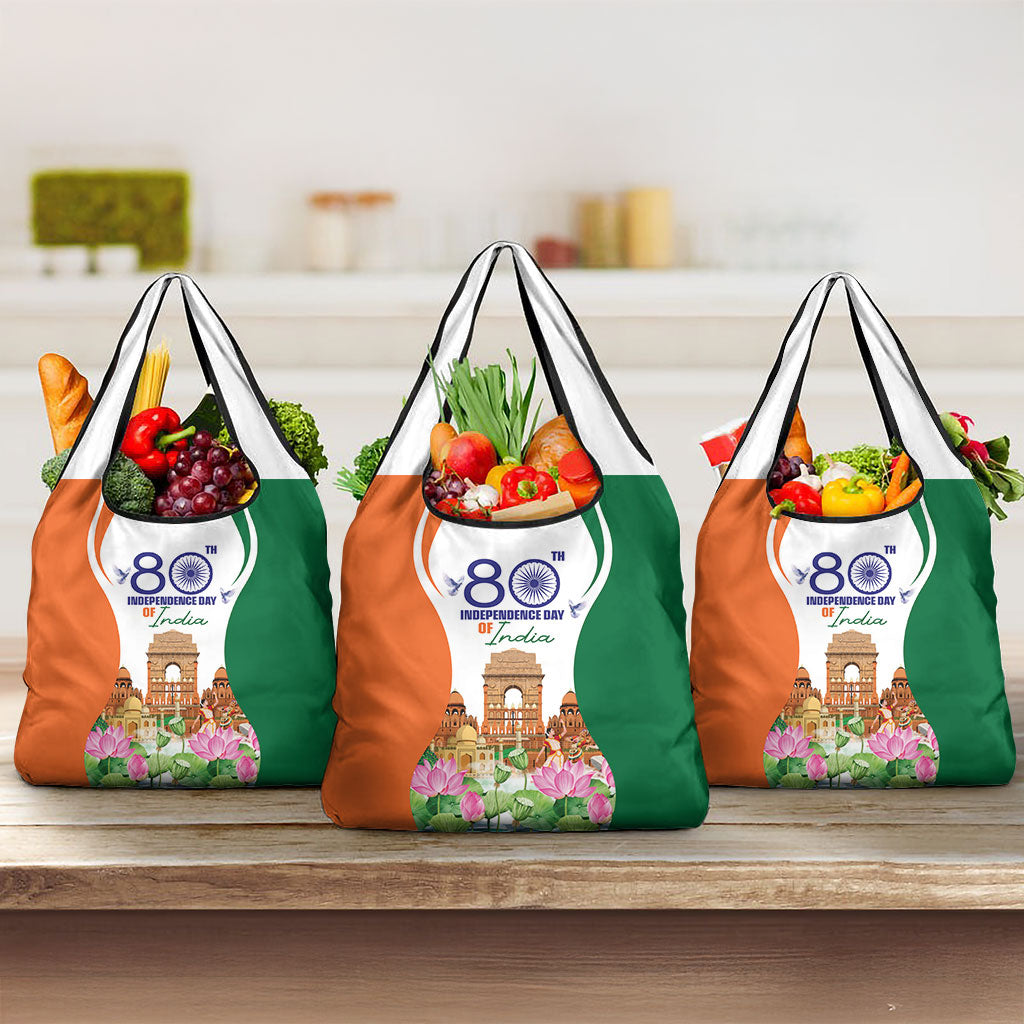 Jai Hind India Grocery Bag Happy 80th Independence Day