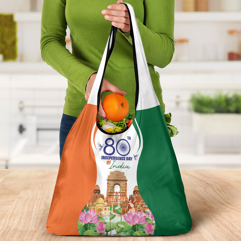 Jai Hind India Grocery Bag Happy 80th Independence Day