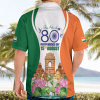 Jai Hind India Hawaiian Shirt Happy 80th Independence Day