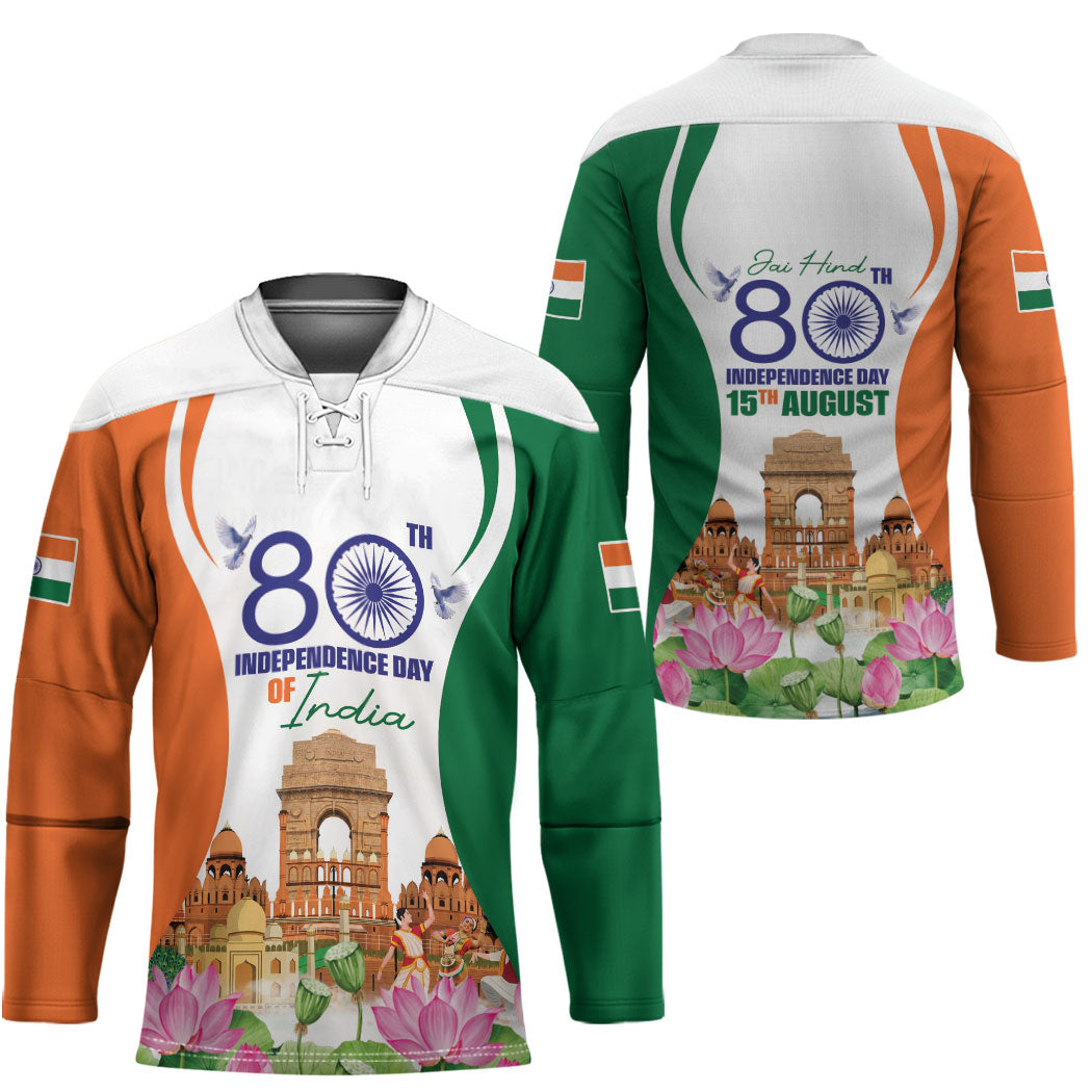 Jai Hind India Hockey Jersey Happy 80th Independence Day