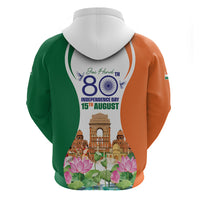 Jai Hind India Hoodie Happy 80th Independence Day