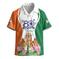 Jai Hind India Kid Hawaiian Shirt Happy 80th Independence Day