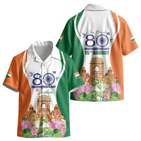 Jai Hind India Kid Hawaiian Shirt Happy 80th Independence Day