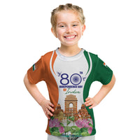 Jai Hind India Kid T Shirt Happy 80th Independence Day