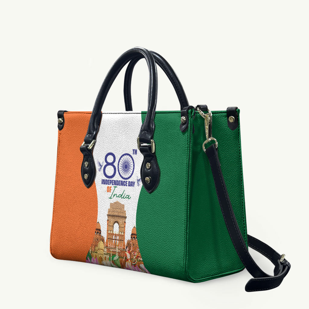 Jai Hind India Leather Bag Happy 80th Independence Day