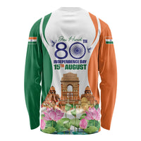 Jai Hind India Long Sleeve Shirt Happy 80th Independence Day