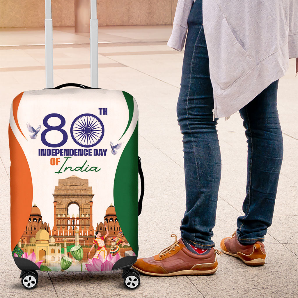 Jai Hind India Luggage Cover Happy 80th Independence Day