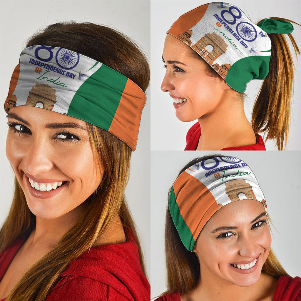 Jai Hind India Neck Gaiter Happy 80th Independence Day