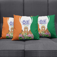 Jai Hind India Pillow Cover Happy 80th Independence Day