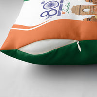 Jai Hind India Pillow Cover Happy 80th Independence Day