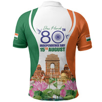 Jai Hind India Polo Shirt Happy 80th Independence Day