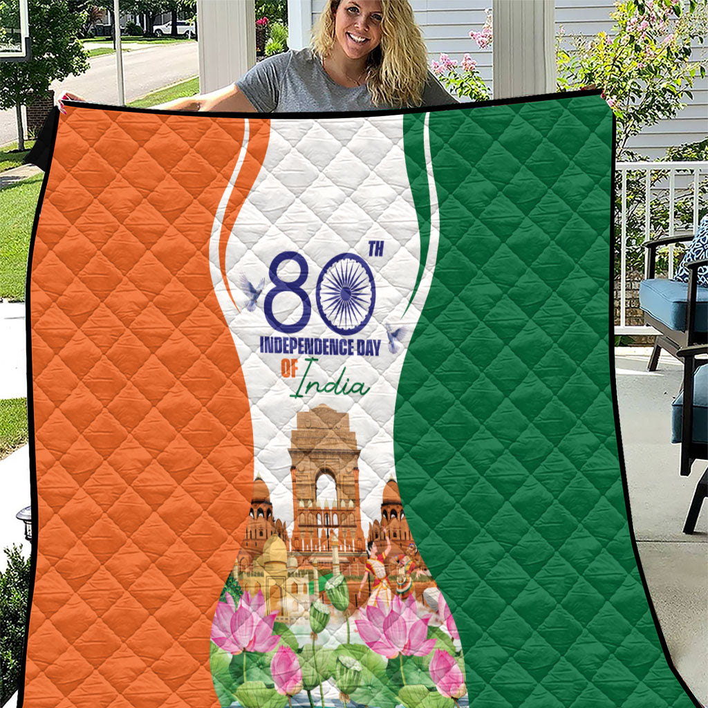 Jai Hind India Quilt Happy 80th Independence Day