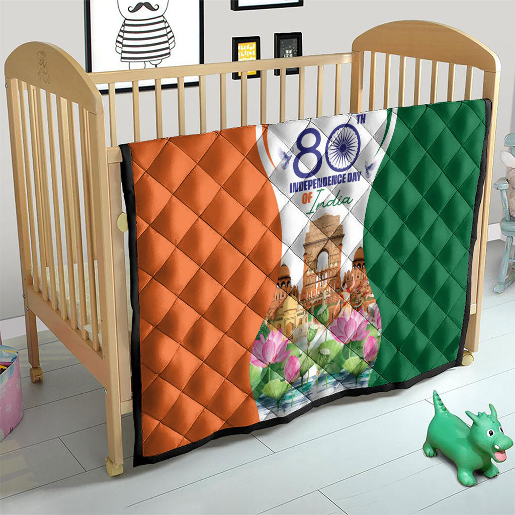 Jai Hind India Quilt Happy 80th Independence Day