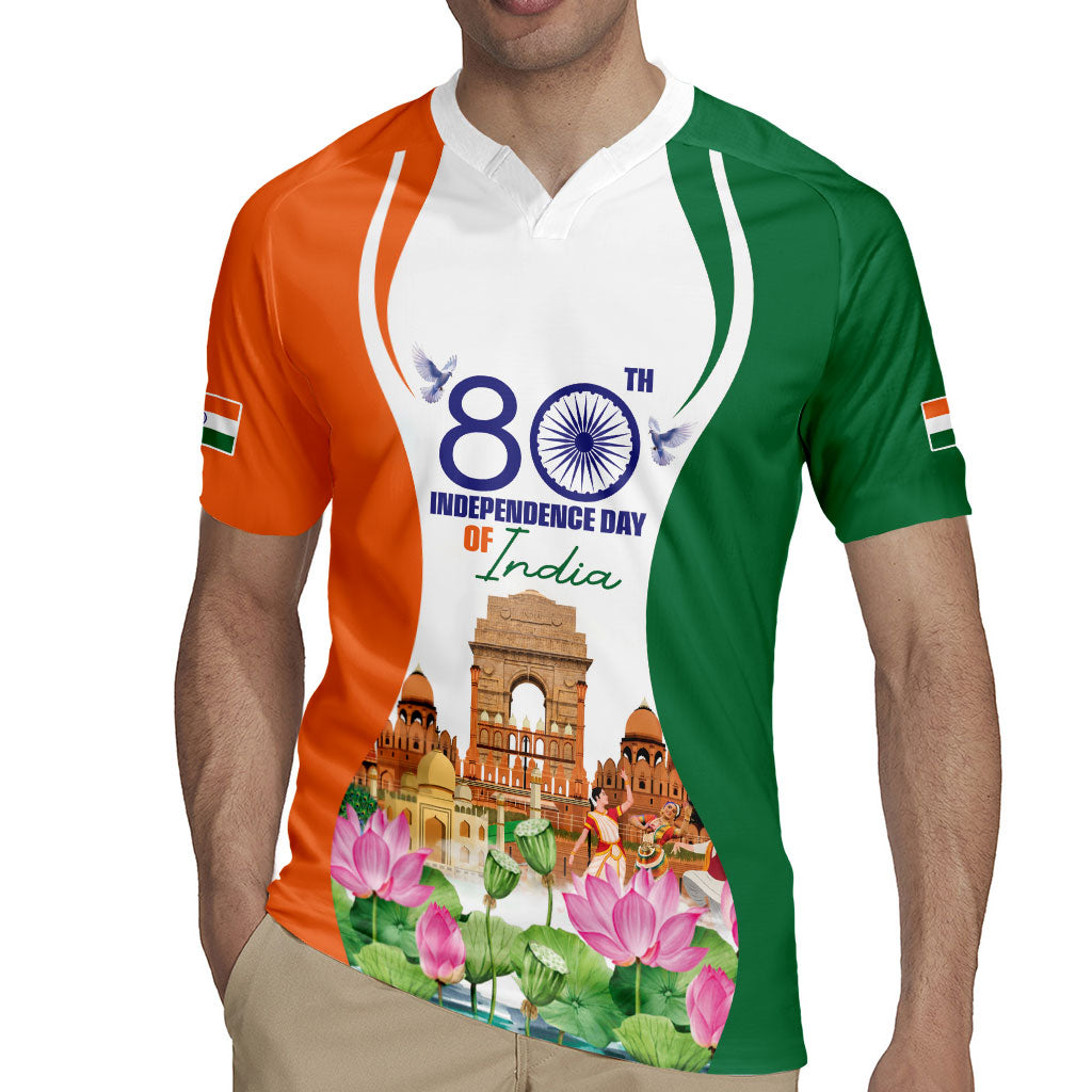 Jai Hind India Rugby Jersey Happy 80th Independence Day