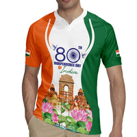 Jai Hind India Rugby Jersey Happy 80th Independence Day