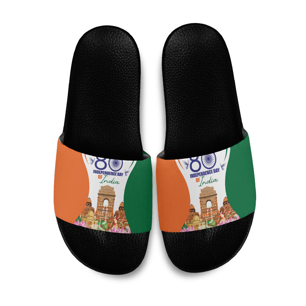 Jai Hind India Slide Sandals Happy 80th Independence Day