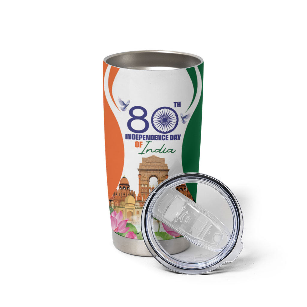 Jai Hind India Tumbler Cup Happy 80th Independence Day