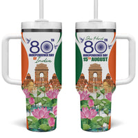 Jai Hind India Tumbler With Handle Happy 80th Independence Day