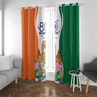 Jai Hind India Window Curtain Happy 80th Independence Day