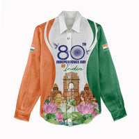 Jai Hind India Women Casual Shirt Happy 80th Independence Day