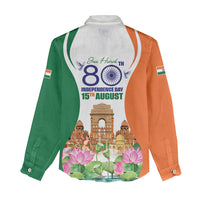 Jai Hind India Women Casual Shirt Happy 80th Independence Day