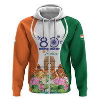 Jai Hind India Zip Hoodie Happy 80th Independence Day