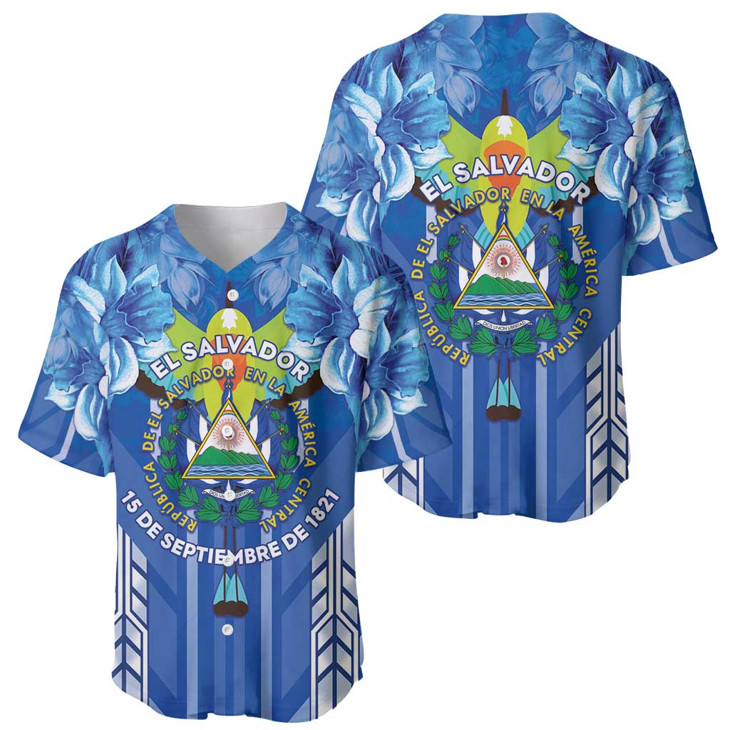 Viva El Salvador Baseball Jersey Happy Independence Day - Wonder Print Shop