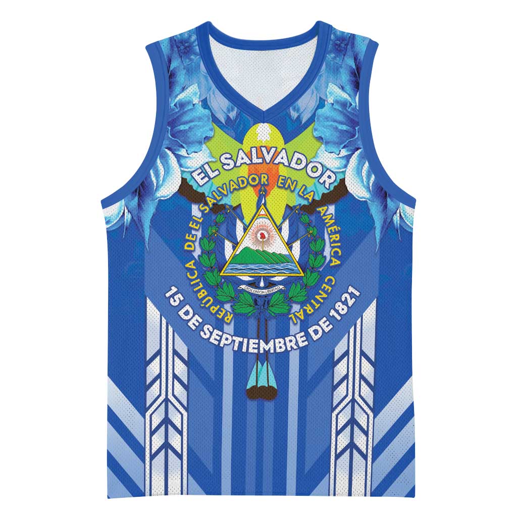 Viva El Salvador Basketball Jersey Happy Independence Day - Wonder Print Shop