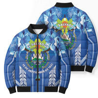 Viva El Salvador Bomber Puffer Jacket Happy Independence Day - Wonder Print Shop